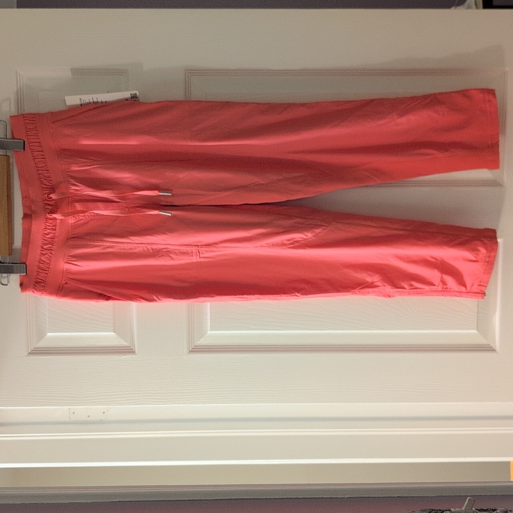 NWT s.4 Lululemon Coral Pink Dance Studio Crop